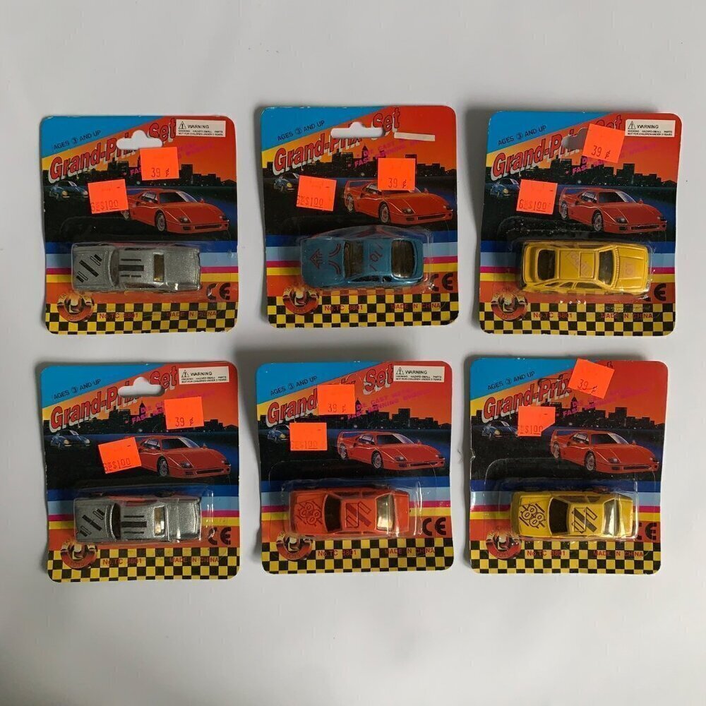 Tai Cheong Grand Prix Set Lot of 6 Cars Vintage New - Picture 1 of 8